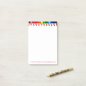 Post-it® Crayons colorés volumineux (Sur un bureau)