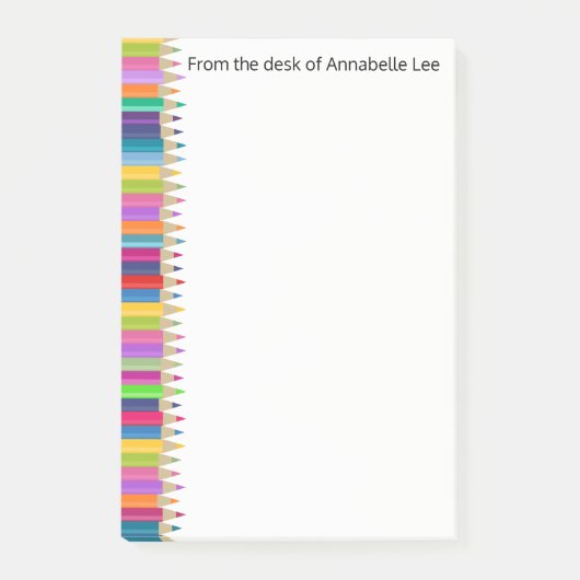 Post-it® Crayons d'arc-en-ciel (Devant)