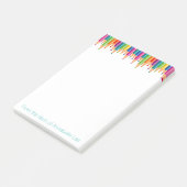 Post-it® Crayons d'arc-en-ciel de cascade (Incliné)