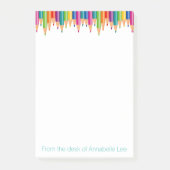 Post-it® Crayons d'arc-en-ciel de cascade (Devant)