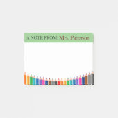 Post-it® Crayons de couleur personnalisés pour enseignants  (Devant)