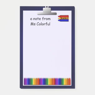 Post-it® Crayons de l'enseignant sur mesure Lg Post It
