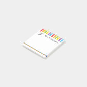 Post-it® Crayons mignons personnalisés Professeur Retour à  (Incliné)