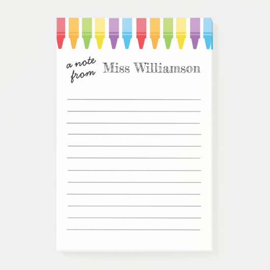 Post-it® Crayons personnalisés Cadeaux d'appréciation de l' (Devant)