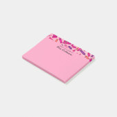 Post-it® Crayons rose mignon Professeur du bureau de 4x3 (Incliné)