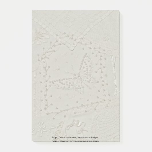 Post-it® Crazy Quilt Brodé Post-it Note Pad (Devant)