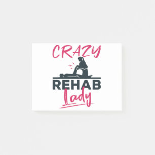 Post-it® Crazy Rehab Lady Thérapeute Physique