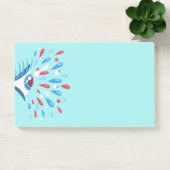 Post-it® Crazy Trippy Oeil bleu Psychédélique Art (Bureau)