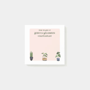 Post-it® #crazyplantlady Depuis le bureau de papeterie per