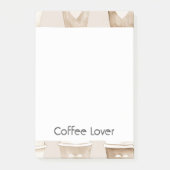 Post-it® Cream Coffee Heart Cups (Devant)