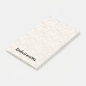 Post-it® Cream Empreinte de léopard Kindness Matters (Incliné)