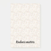 Post-it® Cream Empreinte de léopard Kindness Matters (Devant)