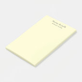 Post-it® Cream Unique Classic Personalized Custom Own Name (Incliné)