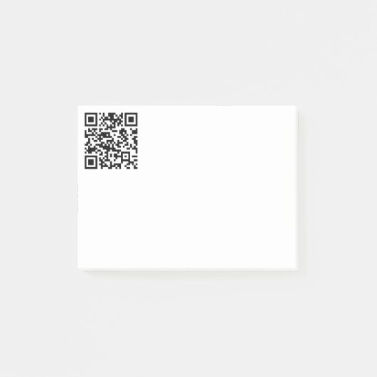 Post-it® Création instantanée de code QR (en entrant votre  (Devant)
