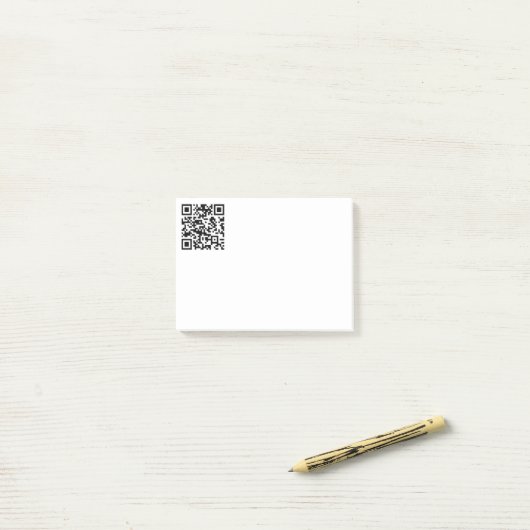 Post-it® Création instantanée de code QR (en entrant votre  (Sur un bureau)