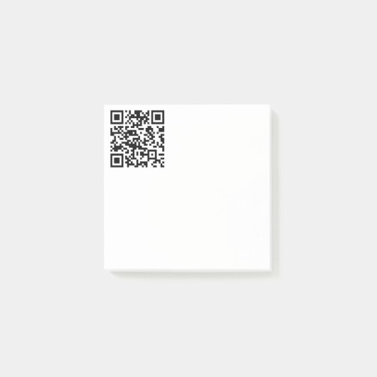 Post-it® Création instantanée de code QR (en entrant votre  (Devant)