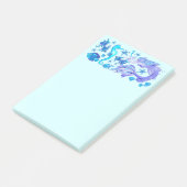 Post-it® Créature de la fée mauve de sirène (Incliné)