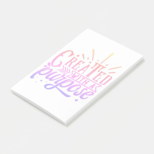 Post-it® Créé avec un but (Incliné)