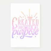 Post-it® Créé avec un but (Devant)