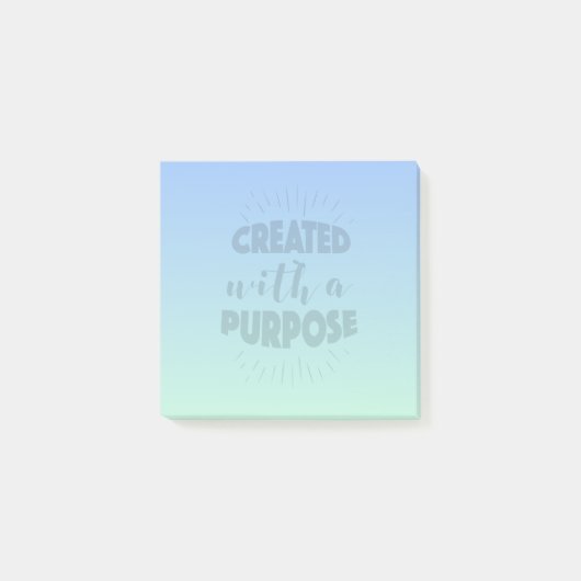 Post-it® Créé avec un but, amusant et motivationnel (Devant)