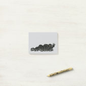 Post-it® Creeping Slime Hulk Weird Horror Art (Sur un bureau)