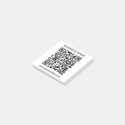 Post-it® Créer un code QR d'entreprise Texte instantané et  (Incliné)