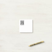 Post-it® Créer un code QR d'entreprise Texte instantané et  (Sur un bureau)