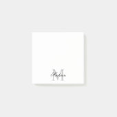 Post-it® Créer Votre Nom Personnalisé Monogramme Calligraph (Devant)