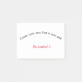 Post-it® Créer votre propre carnet de notes (Devant)