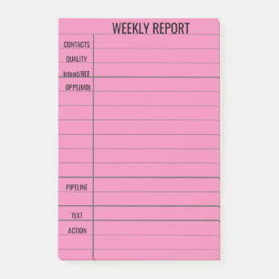 Post-it® Créer votre propre rapport hebdomadaire d'entrepri