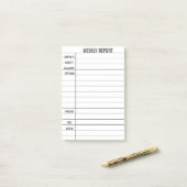 Post-it® Créer votre propre rapport hebdomadaire d'entrepri (Sur un bureau)