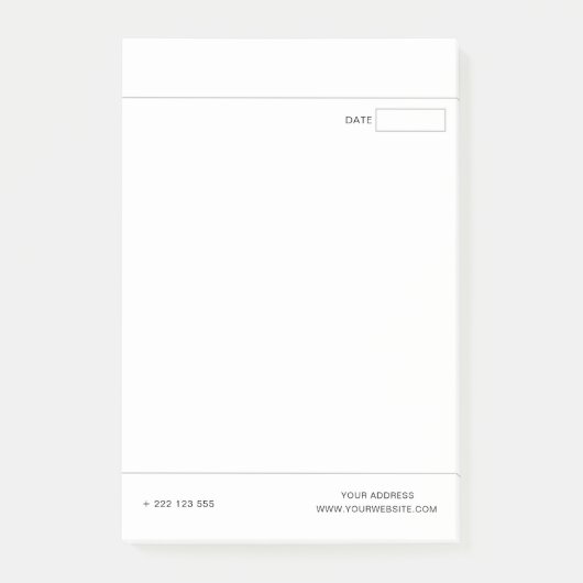 Post-it® Créez Votre Propre Blanc (Devant)