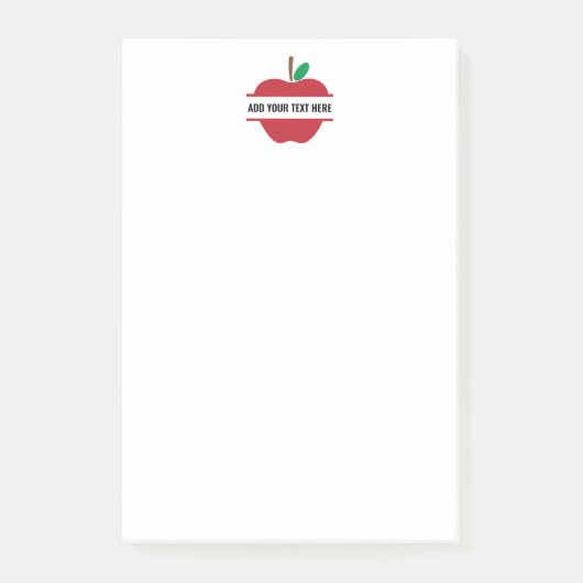 Post-it® Créez votre propre monogramme enseignant personnal (Devant)