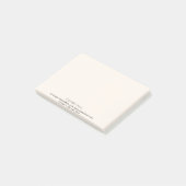 Post-it® crème beige coordonnées commerciales (Incliné)