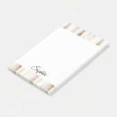 Post-it® Crème chic rayures Brown (Incliné)