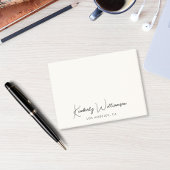 Post-it® Crème de script de signature chic