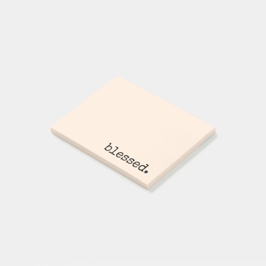 Post-it® crème de typographie bénie (Incliné)