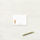 Post-it® Crème glacée Triple Scoops (Sur un bureau)