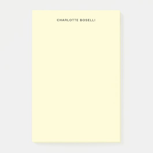 Post-it® Crème professionnelle minimaliste classique (Devant)