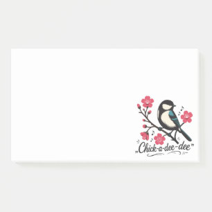 Post-it® cri de la mésange 'Chick-a-dee-dee-dee'