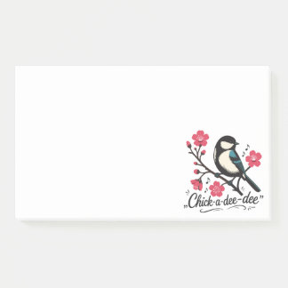 Post-it® cri de la mésange 'Chick-a-dee-dee-dee'