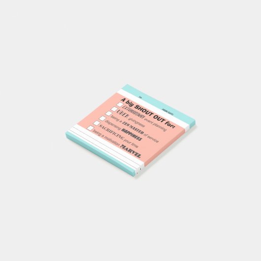 Post-it® Crient la récompense de post-it de reconnaissance (Incliné)