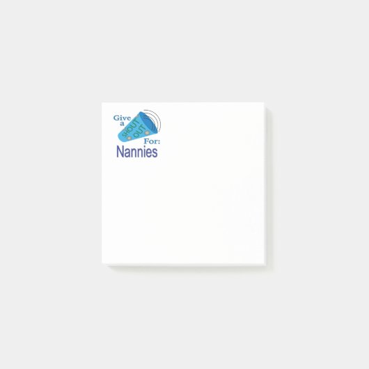 Post-it® Criez pour Nannies (Devant)