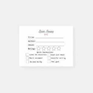 Post-it® Critique de livre Coquette Style