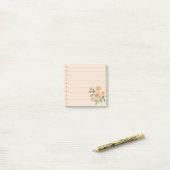 Post-it® Crochet, effet Fleurs (Sur un bureau)