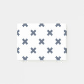 Post-it® Crochets bleu-gris sur blanc (Devant)