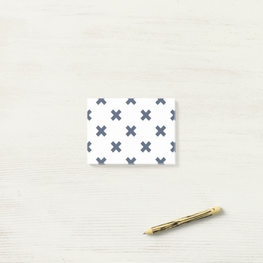 Post-it® Crochets bleu-gris sur blanc (Sur un bureau)
