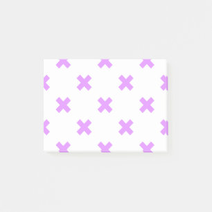 Post-it® Crochets Lilac sur blanc