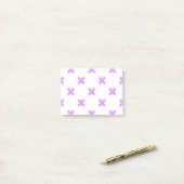 Post-it® Crochets Lilac sur blanc (Sur un bureau)
