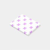 Post-it® Crochets Lilac sur blanc (Incliné)